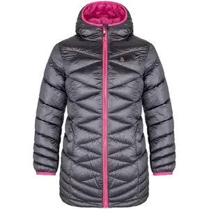 LOAP IDDA Dětský zimní kabát, šedá, velikost 112-116