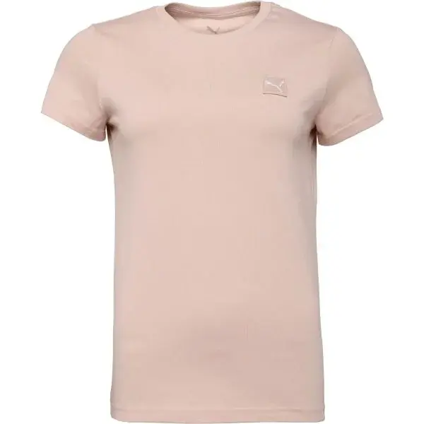 Puma ESSENTIALS ELEVATED TEE Dámské triko, lososová, velikost