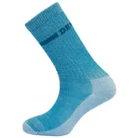 Devold OUTDOOR MERINO SOCKS Sportovní vlněné ponožky, tyrkysová, velikost