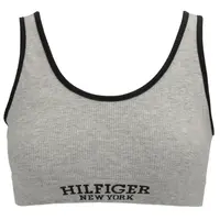 Tommy Hilfiger UNLINED BRALETTE Dámská podprsenka, šedá, velikost