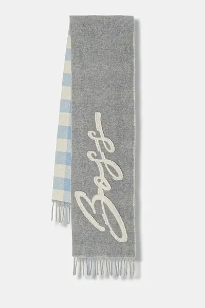 Šála s přídavkem vlny BOSS Cecy_28*196