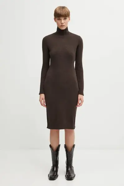 Šaty s příměsí vlny MM6 Maison Margiela