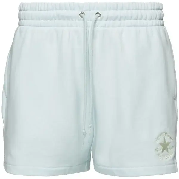 Converse CHUCK PATCH RELAXED Dámské šortky, světle modrá, velikost