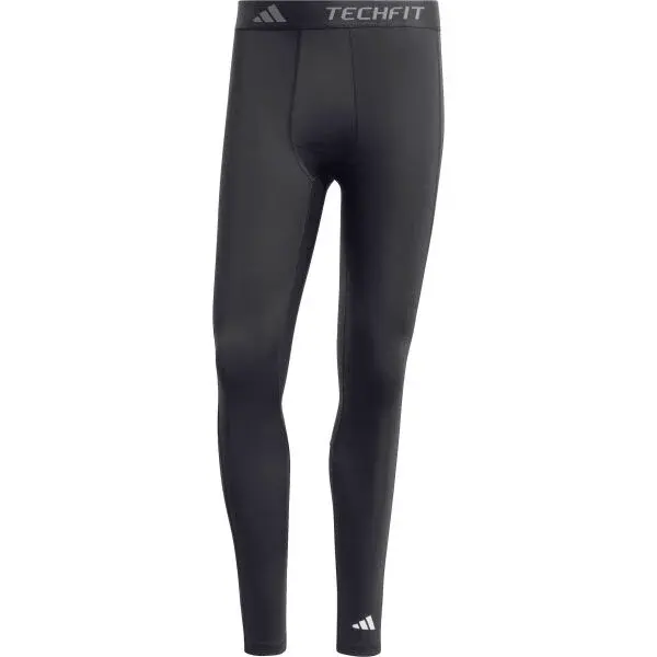 adidas TECHFIT COMPRESSION TRAINING LONG LEGGINGS Pánské sportovní legíny, tmavě šedá, velikost