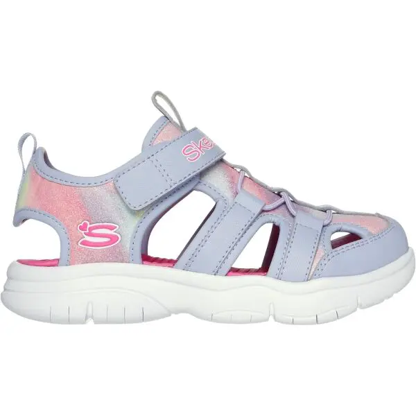 Skechers FLEX SPLASH - DAYLIGHT SHIMMER Dívčí sandály, světle modrá, velikost