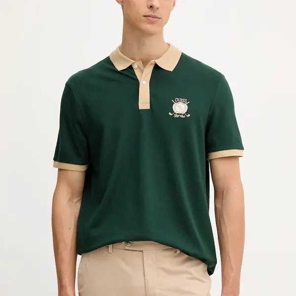 Bavlnené polo tričko Guess