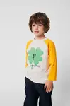 Bobo Choses Detské bavlnené tričko s dlhým rukávom Bobo Choses Lucky Clover