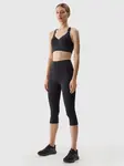 Women's 3/4 Leggings 4F - Black