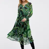 Zelené dámske kvetované šaty ORSAY