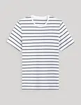 Biele pánske pruhované tričko Celio Gebaser