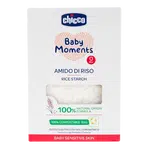 CHICCO Škrob dětský rýžový do koupele zklidňující Baby Moments Sensitive 100 % BIO 250 g