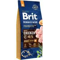 Brit Premium by Nature Adult M 15 kg | Granule pro psy