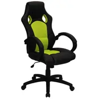 Kancelářské křeslo Leon, černé/zelené