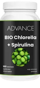 ADVANCE Chlorella + Spirulina BIO 1000 tablet