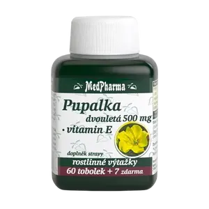 MEDPHARMA Pupalka dvouletá 500 mg + Vitamin E 67 tobolek