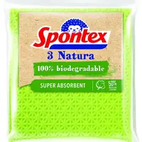 SPONTEX Natura houbová utěrka 3 ks