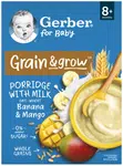 GERBER Mléčná kaše pšenično-ovesná banán a mango 200 g
