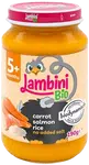 LAMBINI BIO Demeter příkrm mrkev, rýže a losos 190 g