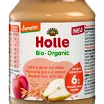 HOLLE bio dětská přesnídávka Hruška, jablko a špaldové vločky 190 g