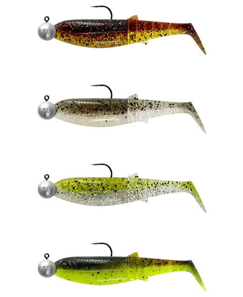 Savage gear gumová nástraha cannibal shad clearwater mix 4+4 - 8 cm 5 g 7,5 g #2/0