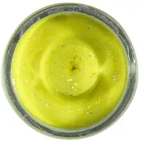 Berkley těsto na pstruhy natural glitter troutbait česnek - třpytivá sluničkově žlutá