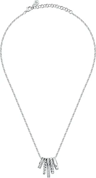 Morellato Moderní ocelový náhrdelník Insieme SAKM75 (řetízek, přívěsek)