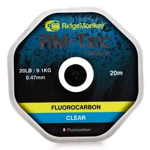 Ridgemonkey tec fluorocarbon-nosnost 15 lb / návin 20 m / barva čirá