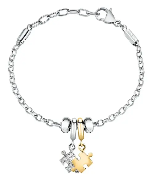 Morellato Stylový ocelový bicolor náramek Puzzle Drops SCZ1349