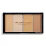 Revolution Paletka rozjasňovačů Revolution Re-Loaded (Highlighter Palette) odstín Lustre Lights Warm 4 x 5 g