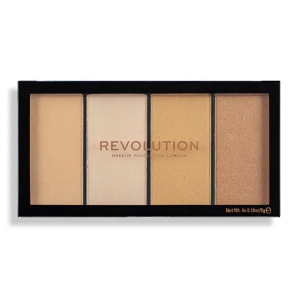 Revolution Paletka rozjasňovačů Revolution Re-Loaded (Highlighter Palette) odstín Lustre Lights Warm 4 x 5 g