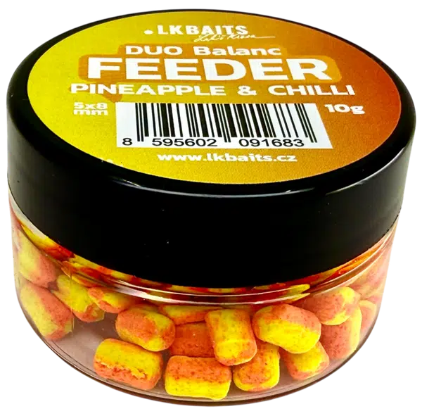Lk baits duo balanc feeder 5x8 mm 10 g - pineapple a chilli