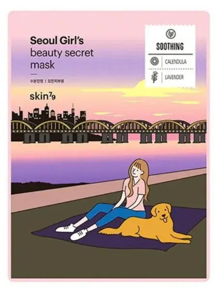 skin79 Plátýnková zklidňující maska Seoul Girl`s Beauty Secret Mask (Soothing Mask) 20 g