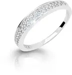 Cutie Jewellery Nadčasový prsten z bílého zlata se zirkony Z6810–2649-10-X-2 59 mm