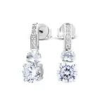 Modesi Stříbrní náušnice se zirkony JA24020CZ