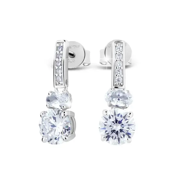 Modesi Stříbrní náušnice se zirkony JA24020CZ