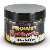 Mikbaits pelety halibutky v dipu 8 mm 150 ml - robin red