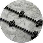 One more cast hrazdy elbowz black anodised aluminium 3 rod std 11,5" & 9,5" 2 ks