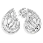 Soliter Půvabné stříbrné náušnice se zirkony 436 001 00543 04