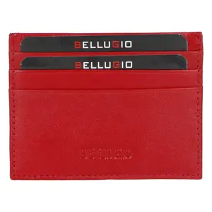 Kožená dokladovka červená - Bellugio Dalina
