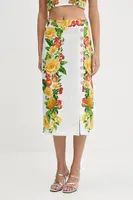 Lněná sukně Farm Rio