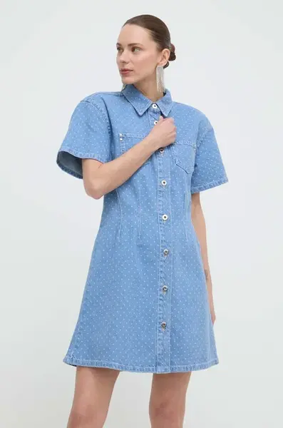 Džínové šaty Custommade Jamilah Dots