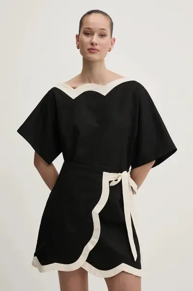 Halenka s lněnou směsí Never Fully Dressed