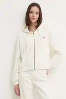 Mikina Pepe Jeans EDNA dámská, béžová barva, s kapucí, s potiskem, PL581445