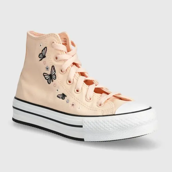 Dětské tenisky Converse A07355C oranžová barva