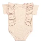 mrofi Body kr. rukáv s volánkem béžový, vel. 62