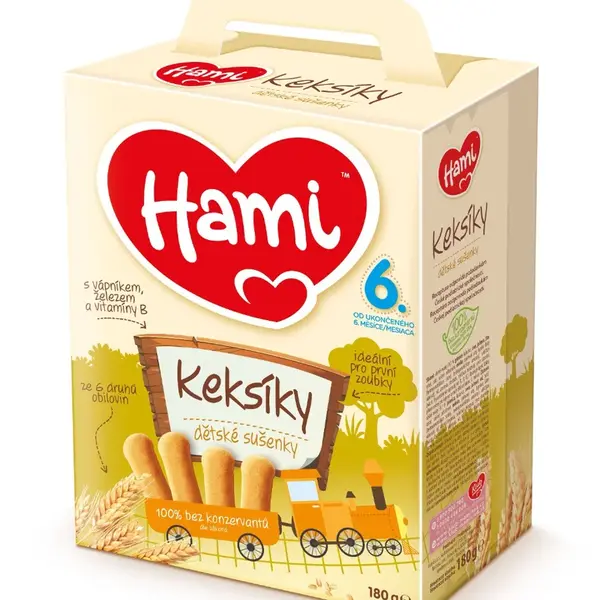 Hami Keksíky dětské sušenky 6m+ 180 g