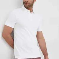 Bavlněné polo tričko BOSS bílá barva, hladký, 50471335
