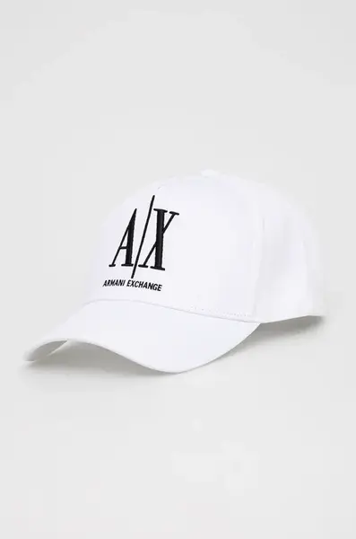 Bavlněná baseballová čepice Armani Exchange