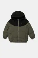 Dětská bunda Lacoste zelená barva, BJ2625