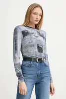 Halenka Gestuz dámská, modrá barva, vzorovaná, 10909683